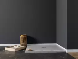 Душевой поддон Aquanet Pleasure 100х100 из искусственного камня 258875 Серый
