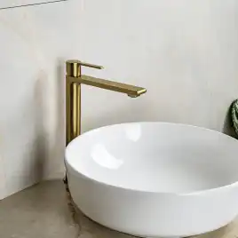 Смесители для раковины AVS Elegant 811-401-BG высокий, брашированное золото