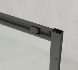 Душевой уголок Loranto 190х80 CS-AB02GG-128, профиль серый матовый, стекло Прозрачное