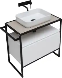 Тумба под раковину Allen Brau Priority 80 1.31002.WM белый матовый