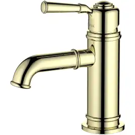 Смеситель для раковины Aquatek Классик AQ1510PG, однорычажный, цвет Полированное золото