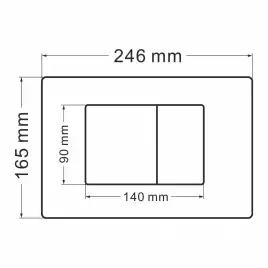 Комплект унитаза с инсталляцией ABBER Bequem AC1100MB-AC0105 черный матовый и кнопкой смыва AC0120MB черная матовая