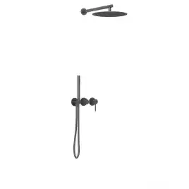 Душевая система  Vincea Groove VSFW-4G01GM VSFW-4G01GM встраиваемая, вороненая сталь