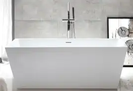 Акриловая ванна Abber 170х80 AB9224-1.7, отдельностоящая, Белая глянцевая