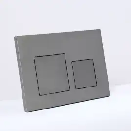 Клавиша смыва AVS 809-0013-GM квадратные кнопки, оружейная сталь