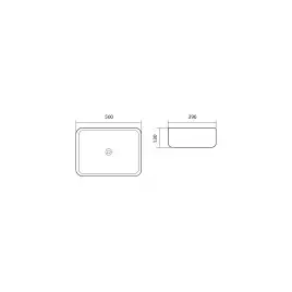Раковина накладная Aquatek Вега 50х39х13 AQ5515-00, Белая