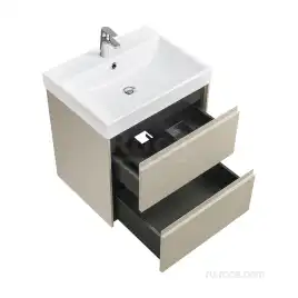 Тумбы под раковину Roca Ona 60 A857613510 подвесная, цвет, Бежево-серый матовый