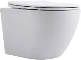 Унитаз подвесной Aquanet Rimless Cetus W Short LX-1900, с сиденьем микролифтом