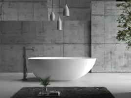 Акриловая ванна Abber 170х80 AB9211, отдельностоящая, Белая глянцевая