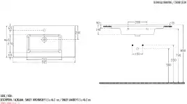 Раковина  Allen Brau Fantasy 92х47х14 4.11013.20, Белая глянцевая