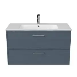 Тумба под раковину Kerama Marazzi PIANO CLASSIC 95 см, PIA.CL.95\BLU.M подвесная, синий матовый