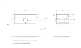 Тумба под раковину BelBagno UNO-800-1C-SO-AO подвесная, Голубой Матовый