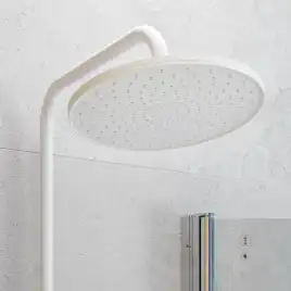 Душевая система IDDIS Shelfy SHEWTBTi06 для ванны с изливом цвет, Матовый белый