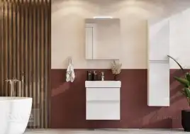 Зеркальный шкаф Roca Oleta 60 A857646806 с подсветкой, Белый глянец