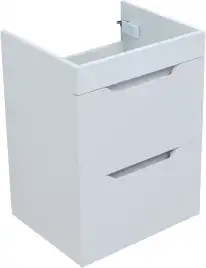 Тумба под раковину Aquanet Практика 50 белый глянец, 347914