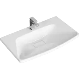 Тумба с раковиной подвесная Aqwella 5 Stars Neringa 80 см, NER0108, цвет Белый