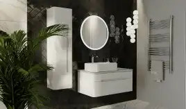 Тумба под раковину Jorno SHINE 90 Shi.01.90/P/W Белая