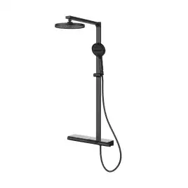 Душевая система  Vincea Arco VSFS-4AR1MB VSFS-4AR1MB для ванны с изливом, черный матовый