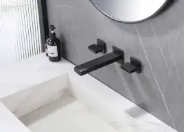 Смеситель для раковины Abber Daheim AF82122B встраиваемый, с внутренней частью, Черный матовый