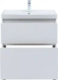 Тумба под раковину Aquanet Вега 70 напольная, белый глянец, 344122
