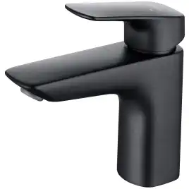 Смеситель для раковины Aquatek Вега AQ1010MB, однорычажный, цвет Черный матовый