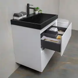 Тумба с раковиной AVS Гармония 60 белая, N821-07-600WG-02-610BM
