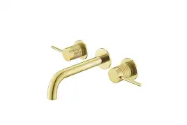 Смеситель для раковины Vincea Groove VBFW-4G1BG4 встраиваемый, брашированное золото