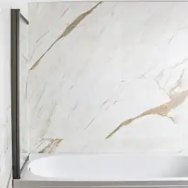 Шторка на ванну AVS Слайдер Плюс 80 см профиль оружейная сталь, стекло прозрачное, 803-0011-150-82-WS-T