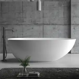 Акриловая ванна Abber 170х80 AB9211, отдельностоящая, Белая глянцевая