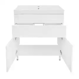 Тумба с раковиной Azario Эстима 80 CS00094636, напольная, Белая глянцевая