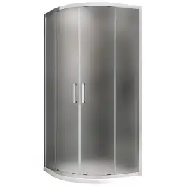 Душевой уголок ABBER Schwarzer Diamant 80х80 см, AG01080M, профиль хром, стекло матовое