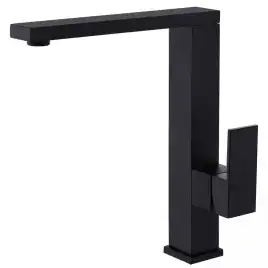 Смеситель для кухни Abber Daheim AF8214B поворотный излив, Черный матовый