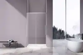 Душевая дверь Vincea Slim-N 130 VDS-4SN130CL, раздвижная, профиль хром, стекло прозрачное