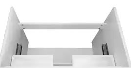 Тумба с раковиной Azario Эстима 100 CS00094590, напольная, Белая глянцевая