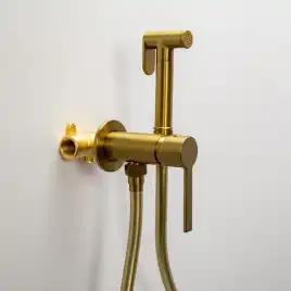 Гигиенический душ со смесителем AVS Elegant 811-431-BG, брашированное золото