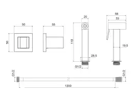 Гигиенический душ Aquatek  AQ2053CR, Хром