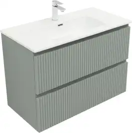Тумба под раковину Aquanet Джейн (Flat) 90 мисти грин, подвесная, 335435