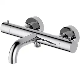 Смеситель для ванны Aquatek Европа AQ1343CR, термостатический, с коротким изливом, Хром