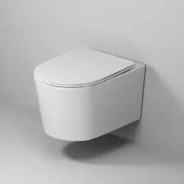 Подвесной унитаз Grossman GR-4499SQ безободковый, смыв торнадо, Белый глянцевый