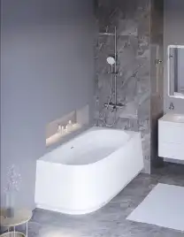 Акриловая ванна угловая правосторонняя CEZARES CZR-LUX-CORNER-165-80-58-R