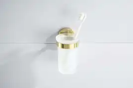 Стакан для ванной Aquatek Европа AQ4104BG, Золото матовое