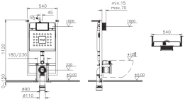 Инсталляция для унитаза Vitra V-Fix Core 738-5800-01