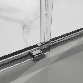 Душевая дверь Azario 120 AZ-Y43-120-MB-CL, профиль черный матовый, стекло Прозрачное