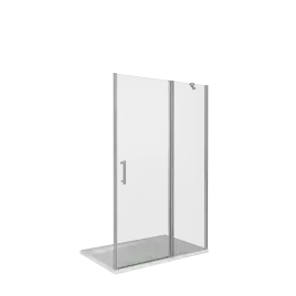 Душевая дверь Good Door Mokka WTW-130-C-WE, МК00007, профиль Белый, стекло Прозрачное