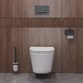 Подвесной унитаз CEZARES LINER CZR-3808-53-TH-TOR/SC, со смывом TORNADO, с сиденьем микролифт