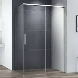 Душевой уголок CEZARES DUET SOFT-AH-1-160/100-C-Cr стекло Прозрачное, профиль Хром