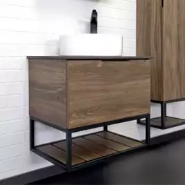 Тумба с умывальником Comforty Порто 60 Дуб темно-коричневый, 00-00010676