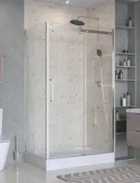 Душевой уголок BelBagno MARINO-2-AH-1-110/80-C-Cr стекло прозрачное, профиль Хром
