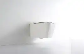 Унитаз подвесной CeramaLux 5170, безободковый с сиденьем микролифт Белый