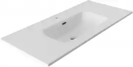 Раковина Aquanet Flat 100 330426 прямоугольная, Белая матовая